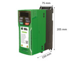 Commander C200 regelaar 200-240V - 1 5 kW - 7 5 A -  frame 2    Filter