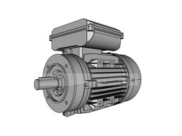 OMEC 90 S Moteur electrique monophase - 1.5kW  2 pole / 3000rpm  B14S