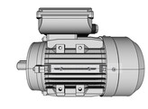 OMEC 90 S Moteur electrique monophase - 1.5kW  2 pole / 3000rpm  B14S