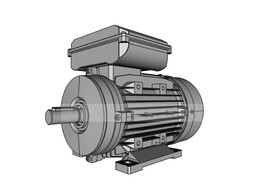 OMEC 90 L Einphasiger Elektromotor - 1.5kW  4 Pole / 1500 U/min  B3