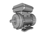 OMEC 80 Single-phase electric motor - 0.75kW  4 pole / 1500rpm  B3