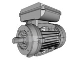 OMEC 80 Moteur electrique monophase - 0.75kW  4 pole / 1500rpm  B14S