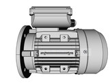 OMEC 71 Monofasige Elektromotor - 0.37kW  4 pole / 1500rpm  B5