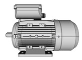 OMEC 100 L Single-phase electric motor - 3kW  4 pole / 1500rpm  B3