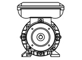 OMEC 63 Single-phase electric motor - 0.25kW  2 pole / 3000rpm  B34S